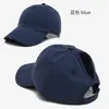 Boné de Baseball Novo Estilo Que Pode Ser Usado para Prender Rabo de Cavalo, Chapéu de Sol Leve para Atividades ao Ar Livre, Chapéu Casual Versátil de Cor Sólida para Mulheres