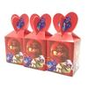 Caja de dulces con estampado de dibujos animados para decoración de fiestas infantiles, caja de refrigerios, caja de embalaje variada, caja de manzana, 6 piezas