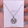Collar de Corazón de Acción de Gracias para Mamá, Cadena Elegante y de Moda para la Clavícula, Regalo del Día de la Madre para Mamá, Colgante Elegante