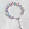 "Floración de Primavera" Pulsera Geométrica Brillante y Colorida con Diamantes, Dulce y Elegante, Joyería Única y con Estilo para Mujeres
