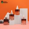 Botella de esencia con gotero de fondo grueso de 30 ml a 50 ml, botella de aceite esencial de subembotellado de alta calidad, disponible en stock.