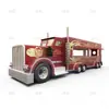 Heng He Food Truck Marca Locomotora Celebridad de Internet Gran Capacidad Modelo de Food Truck Coche de Mercado Nocturno Carrito de Té de Leche Carrito Móvil de Snacks