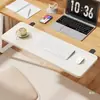 Escritorio de Computadora Extensión Placa de Extensión Reposamanos Teclado Reposabrazos Sin Taladro Nogal Negro Soporte Alargado Ensanchado