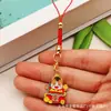 Colgante de Lanyard Año Nuevo Año del Caballo, Éxito Inmediato, Aleación Bendición de Fortuna, Bolso, Llavero para Auriculares Colgante Regalo