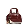 Bolsas femininas estilo coreano com textura de alta qualidade, bolsas de ombro de design nicho, bolsas quadradas pequenas casuais da moda atacado