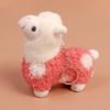 Lindo colgante de peluche de alpaca, llavero creativo de pareja de dibujos animados, adorno de escritorio para coche, pequeño regalo al por mayor