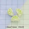 Fatias de Limão Simuladas Translúcidas, Brinquedos de Comida de Frutas, Acessórios de Resina, Acessórios de Cabelo com Cola de Creme DIY, Grampos de Cabelo, Enfeites Estéreo para Manicure