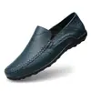 Liquidación Zapatos Casuales de Cuero para Hombre Cuero Genuino Suela Suave Mocasines Slip-On Tendencia Juvenil