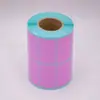 Fábrica de pegatinas térmicas de color a prueba de tres en stock al por mayor impresora pegatinas térmicas multicolor
