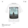 Camiseta de manga curta estampada retrô americana de algodão pesado 250g, masculina e feminina, marca solta de maré de verão, comércio exterior transfronteiriço, atacado