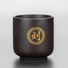 Cinnabasa Morado Barro Redondo Negro Marrón Arena Morada Taza de Té Pequeña para el Hogar Tetera Taza de Agua Tapa Vender Accesorios