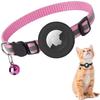 Colar para Gato com Airtag e Sino, Refletivo, Anti-Perda, Capa Protetora de Silicone, Colar de Pescoço Pequeno para Gatos para Evitar que se Percam