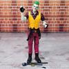 Super-herói Justiça United Meng Steel Bones Batman Batalha Superman Móvel Modelo Boneca Ornamentos