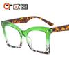 Outu montura grande nueva combinación de colores espejo plano para mujer mariposa adecuado para cara grande gafas decorativas de moda M6150