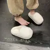 Zapatillas de algodón casuales versátiles para mujer, perfectas para el invierno, con suela suave, cómodas de llevar, silenciosas, cálidas y forradas de felpa suave.