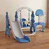 Juego de Columpios y Tobogán Infantil al por Mayor para Uso en Casa, Piscina de Bolas Oceánica para Interiores, Canasta de Baloncesto para Bebé, Porterías de Fútbol Juguetes