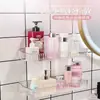Prateleira de Armazenamento para Banheiro, Armário com Espelho de Parede sem Furos, Caixa de Armazenamento em Frente à Pia, Prateleira de Armazenamento para Cosméticos