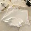 Roupa Íntima de Algodão Puro para Mulheres Classe A 10A Antibacteriana Algodão de Bebê Gancho Estendido Sem Costura Confortável Cintura Média Boxer Feminino