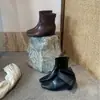 Botas Martin curtas da moda versáteis estilo petite chic retrô francês Hong Kong para mulheres, nova coleção outono/inverno 2026