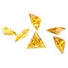 Circón triangular de calidad 3A, 4 x 4-10 x 10 mm, piedra desnuda acabada, 04 # dorado, 05 # circón dorado profundo