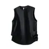 2026 Verano Hombres Casual Seda de Hielo Talla Grande Chaleco Camiseta Talla Grande Comercio Exterior Transfronterizo Sin Mangas Chaleco para Hombre