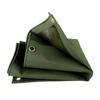 Lona Personalizada por el Fabricante Lona Gruesa Protector Solar Verde Militar Tela de Silicona de Pegamento Simple Lona para Cubierta de Camión de Transporte al Aire Libre