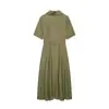 Venta al por mayor 2026 Verano Nuevo Estilo Europeo y Americano Ropa para Mujer con Camisa Cinturada Vestido Midi 26355