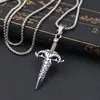 Cadena de suéter de moda todo partido explosiones estilo hip-hop ins colgante de acero de titanio accesorios para parejas collar para hombre de nicho venta al por mayor