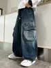 Jeans de Mezclilla de Trabajo de Otoño para Niños 2026 Nuevo Estilo Genial Estilo Urbano para Niños Medianos y Grandes Pantalones Largos de Pierna Recta de Primavera y Otoño Modernos