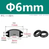 Anillo Protector Doble Cara de Goma, Anillo de Goma para Pasar Cable Negro, Anillo de Sellado para Funda de Agujero, Funda Protectora Circular para Cable de Caja Eléctrica