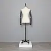 Maniquíes de Medio Cuerpo Femenino, Soporte de Maniquí para Tienda de Ropa, Muñeco Femenino para Escaparate, Maniquí Femenino de Tallas Grandes para Exhibición
