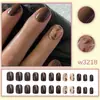 Exportación europea y americana, arte de uñas único y elegante para el uso diario, longitud media, fábrica original, disponible al por mayor, productos terminados