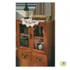 Vitrina Retro de Doble Puerta de Madera Maciza Nórdica, Armario de Almacenamiento para Cosméticos Varios, Cajón de Almacenamiento de Madera para Escritorio