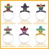 Diadema de Calavera del Día de Muertos Europea y Americana Transfronteriza Nuevo Producto México Día de Muertos Decoración para Fiesta Diadema