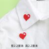Patche Bordado Velcro Casal Roupas Certificado Gola Decoração de Coração Grande Pronto Para Vestir Adesivo Palavra Feliz Bordar