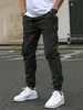 Pantalones de hombre estilo americano transfronterizos, marca de moda de alta calle, pantalones de trabajo rectos holgados, pantalones cargo deportivos casuales con múltiples bolsillos