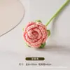 Amazon Transfronteiriço Artesanal Rosa de Cabeça Única Produto Acabado Buquê de Flores Artificiais Flor Artificial Tricotada Dia do Professor Flor Eterna