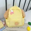 Mochila feminina estilo ins japonês com orelhas fofas, design único, mochila escolar para estudantes com decoração de laço, mochila estilosa
