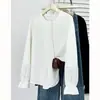 Camiseta Casual Elegante de Manga Acampanada con Corte y Cuello Redondo para Mujer Talla Grande Nueva de Primavera para Mujer Talla Grande 9474