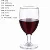 Fabricante Jinde Copo de Vinho Transparente Espesso Resistente a Estilhaços de PC para Bebidas Alcoólicas, Suco, Coquetel, Cerveja, Copo de Água de Plástico, Atacado Transparente