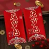 Fábrica de sobres rojos al por mayor en stock: Sobres rojos tradicionales chinos de tapa dura de tamaño mediano para regalar y desear buena suerte