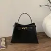 Bolso Tote Versátil de Cuero con Cera de Aceite Estilo Coreano para Viajes Diarios para Mujer 2026 Nuevo Modelo Bolso de Mano Hombro Cruzado Bolso Kelly