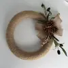 Nueva Guirnalda de Navidad de Cuerda de Cáñamo Transfronteriza Rama de Olivo Simulada Decoración Festiva Colgante de Puerta Decoraciones de Navidad Exhibición Creativa