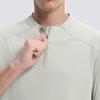 Camiseta de verano de secado rápido para hombre, cuello vertical, media cremallera, ropa deportiva holgada informal para correr, entrenamiento, deportes, manga corta