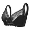 Sujetador de Encaje Ajustable Fino para Mujer, Estilo Europeo y Americano Transfronterizo, Tallas Grandes, Sujetador Reductor de Busto Grande, Reducción Mamaria Lateral