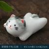 Adornos Creativos para Soporte de Palillos de Comida, Juego Japonés Lindo de Cinco Series, Adornos de Artesanía de Cerámica de Gato