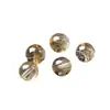 Cuentas sueltas de cuarzo rutilado dorado natural 7A, pulsera de una sola cuenta de cuarzo rutilado para hombres y mujeres, accesorios de cuentas DIY para collares y joyería