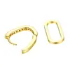 Pendientes de Aro Doble con Cadena de Oro de Venta Caliente Transfronterizos para Mujer, Lujo Ligero, Accesorios de Moda con Personalidad para el Día a Día, Fiestas y el Trabajo