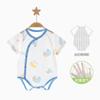 Macacão de Bebê Verão Mês Completo Bebê Pijama Manga Curta Roupa de Verão Unissex Body Triângulo Roupas de Recém-Nascido
