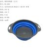 Cesta de drenaje plegable retráctil grande con asa, cesta cuadrada para escurrir, cesta redonda para lavar verduras y arroz, venta al por mayor RS-4863